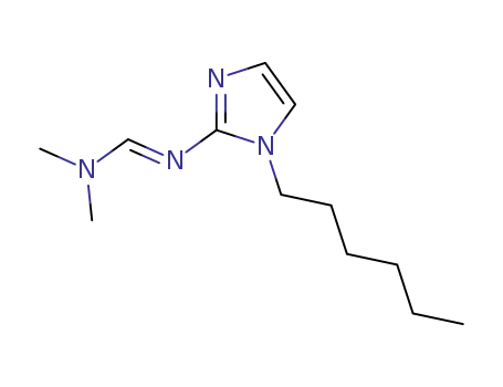 (E)-N'-(1-hexyl-1H-imidazol-2-yl)-N,N-dimethylformimidamide
