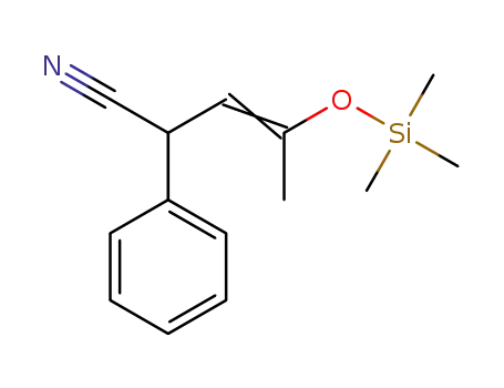 2-phenyl-4-trimethylsilyloxy-3-pentenenitrile