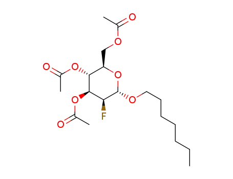 n-heptyl 3,4,6-tri-O-acetyl-2-fluoro-2-deoxy-α-D-mannopyranoside