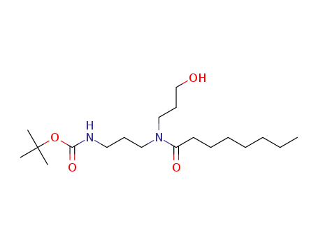 tert-butyl (3-(N-(3-hydroxypropyl)octanamido)propyl)carbamate