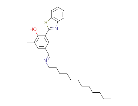 (E)-1-(3-(benzo[d]thiazol-2-yl)-4-hydroxy-5-methylphenyl)-N-dodecylmethanimine