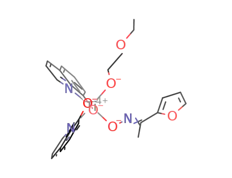 2-acetylfuranoximato-2-ethoxyethanolato-bis(8-quinolinato)titanium(IV)