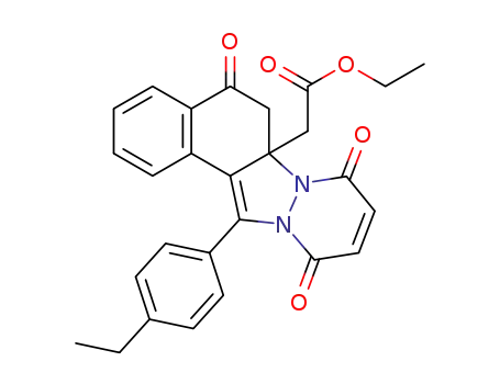 ethyl 2-(13-(4-ethylphenyl)-5,8,11-trioxo-6,6a,8,11-tetrahydro-5H-benzo[e]pyridazino[1,2-a]indazol-6a-yl)acetate