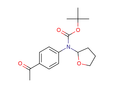 tert-butyl (4-acetylphenyl)(tetrahydrofuran-2-yl)carbamate