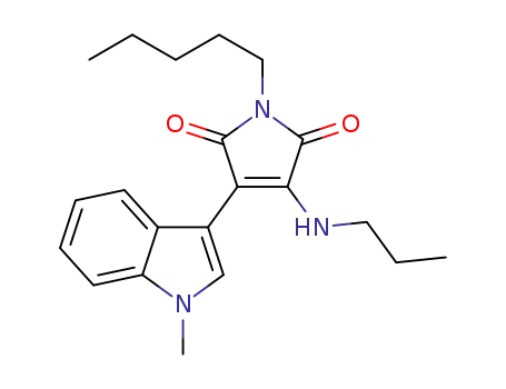 3-(1-methyl-1H-indol-3-yl)-1-pentyl-4-(propylamino)-1H-pyrrole-2,5-dione