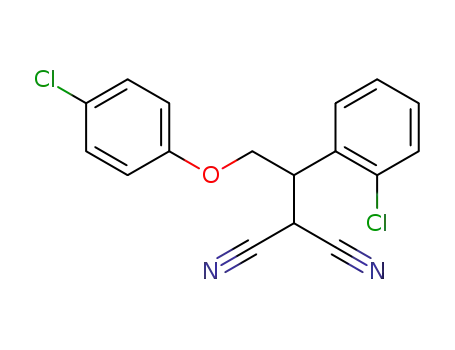 2-(2-(4-chlorophenoxy)-1-(2-chlorophenyl)ethyl)malononitrile