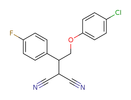 2-(2-(4-chlorophenoxy)-1-(4-fluorophenyl)ethyl)malononitrile