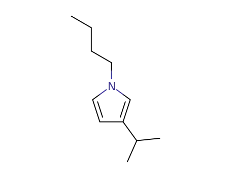 Molecular Structure of 91322-90-6 (1H-Pyrrole,1-butyl-3-(1-methylethyl)-(9CI))