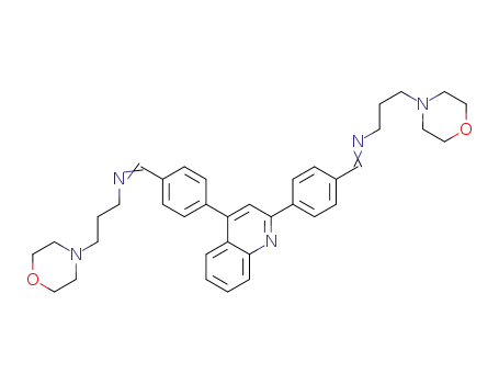 2,4-bis{4-[(3-morpholinopropyl)iminomethyl]phenyl}quinoline