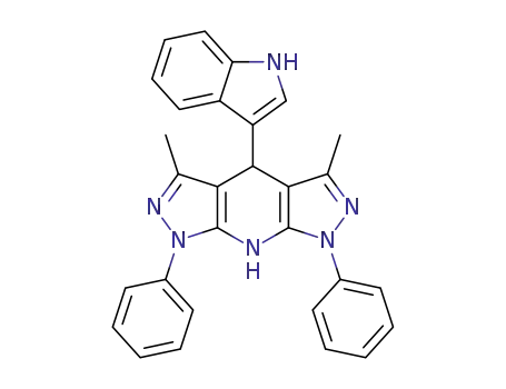 4-(1H-indol-3-yl)-3,5-dimethyl-1,7-diphenyl-1,4,7,8-tetrahydrodipyrazolo[3,4-b:4',3'-e]pyridine
