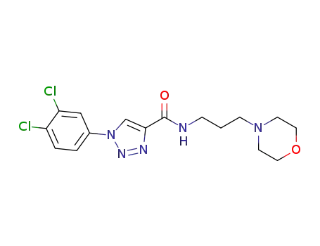 N-(3-morpholinopropyl) 1-(3,4-dichlorophenyl)-1H-1,2,3-triazole-4-carboxamide