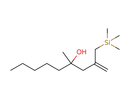 4-methyl-2-((trimethylsilyl)methyl)non-1-en-4-ol