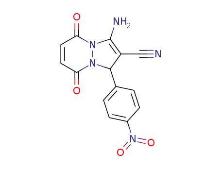 3-amino-1-(4-nitrophenyl)-5,8-dioxo-5,8-dihydro-1H-pyrazolo-[1,2-a]pyridazine-2-carbonitrile