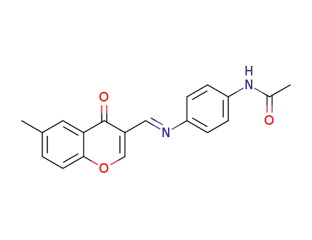 (E)-3-(((4-acetamidophenyl)imino)methyl)-6-methyl-4H-chromen-4-one