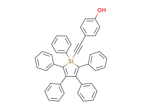 1-(4-hydroxyphenylethynyl)-1,2,3,4,5-pentaphenyl-1H-silole