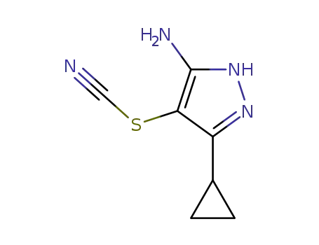 3‐cyclopropyl‐4‐thiocyanato‐1H‐pyrazol‐5‐amine
