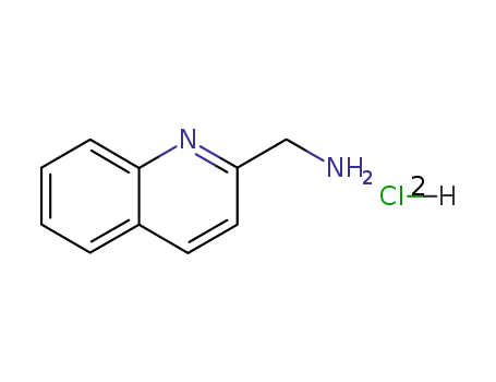 Molecular Structure of 18004-62-1 (C-Quinolin-2-yl-methylamine dihydrochloride)