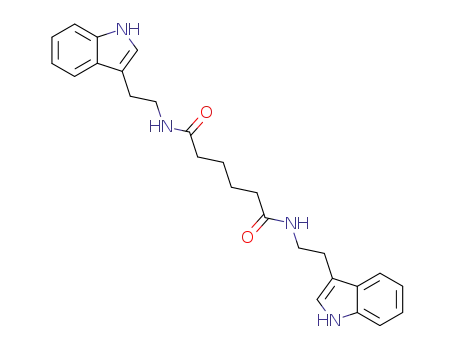 Molecular Structure of 96234-80-9 (Hexanediamide, N,N'-bis[2-(1H-indol-3-yl)ethyl]-)