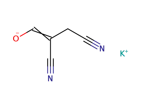 Molecular Structure of 89283-73-8 (potassiuM (Z)-2,3-dicyanoprop-1-en-1-olate)