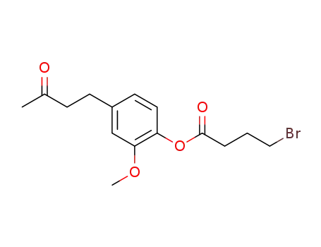 2-methoxy-4-(3-oxobutyl)phenyl 4-bromobutanoate
