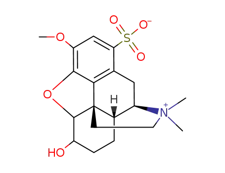 4,5-epoxy-6-hydroxy-3-methoxy-17,17-dimethyl-1-sulfo-morphinanium betaine
