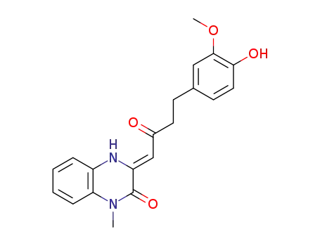 (Z)-3-(4-(4-hydroxy-3-methoxyphenyl)-2-oxobutylidene)-1-methyl-3,4-dihydroquinoxalin-2(1H)-one