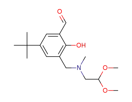 5-tert-butyl-3-(N-methyl-N-(2,2-dimethoxyethyl)amino)methylsalicylaldehyde