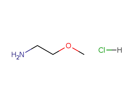 Molecular Structure of 18600-40-3 (Ethanamine, 2-methoxy-, hydrochloride)