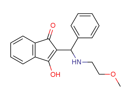 3-Hydroxy-2-[(2-methoxy-ethylamino)-phenyl-methyl]-inden-1-one