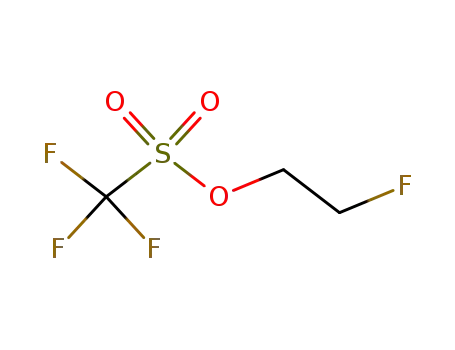 Molecular Structure of 95353-04-1 (Methanesulfonic acid, trifluoro-, 2-fluoroethyl ester)