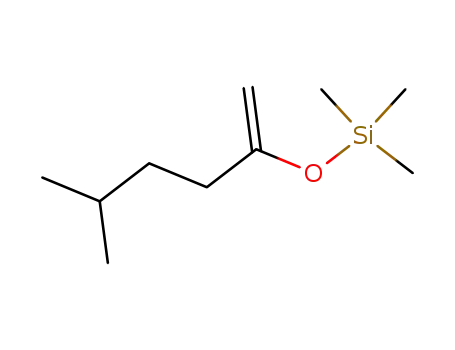 Molecular Structure of 73503-97-6 (Silane, trimethyl[(4-methyl-1-methylenepentyl)oxy]-)