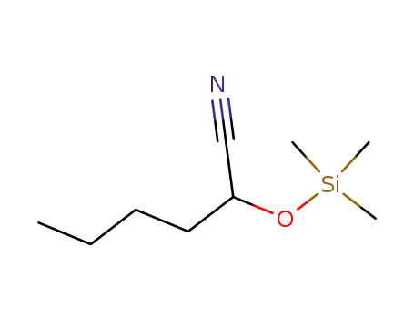 Molecular Structure of 106942-21-6 (Hexanenitrile, 2-[(trimethylsilyl)oxy]-)