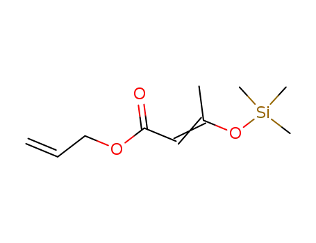 Molecular Structure of 114288-96-9 (2-Butenoic acid, 3-[(trimethylsilyl)oxy]-, 2-propenyl ester)