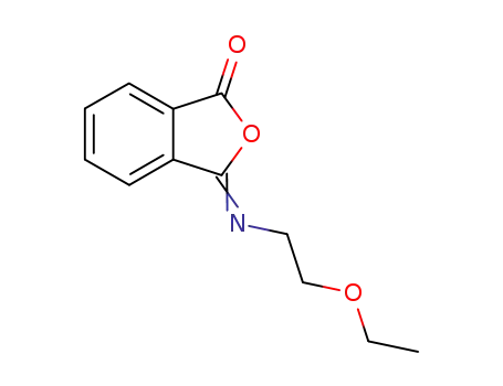 Molecular Structure of 113336-86-0 (1(3H)-Isobenzofuranone, 3-[(2-ethoxyethyl)imino]-)