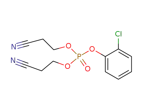Molecular Structure of 96404-97-6 (Phosphoric acid, 2-chlorophenyl bis(2-cyanoethyl) ester)