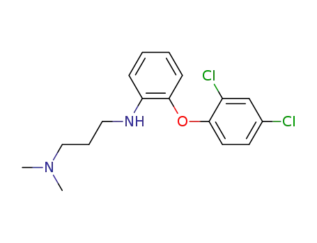 Molecular Structure of 89279-19-6 (1,3-Propanediamine, N'-[2-(2,4-dichlorophenoxy)phenyl]-N,N-dimethyl-)