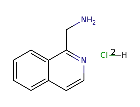 Molecular Structure of 19382-38-8 (C-ISOQUINOLIN-1-YL-METHYLAMINE DIHYDROCHLORIDE)