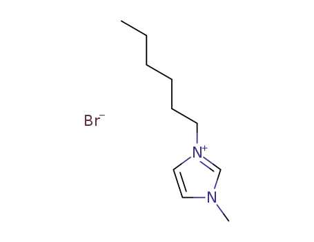 Molecular Structure of 85100-78-3 (1-Hexyl-3-methylimidazolium bromide)