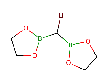 Molecular Structure of 57404-82-7 (Lithium, [bis(1,3,2-dioxaborolan-2-yl)methyl]-)