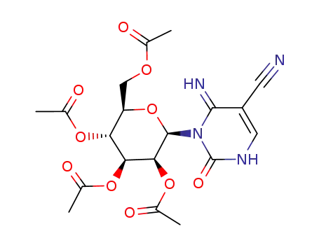 2-Oxo-4-imino-5-cyano-1-(2',3',4',5'-tetra-O-acetyl-β-D-mannopyranosyl)-1,2,3,4-tetrahydropyrimidine