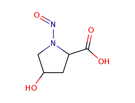 Molecular Structure of 2443-30-3 (Proline, 4-hydroxy-1-nitroso- (6CI,7CI,8CI,9CI))