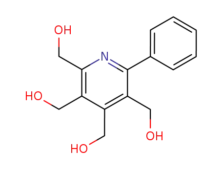 Molecular Structure of 135605-47-9 (2,3,4,5-Pyridinetetramethanol, 6-phenyl-)