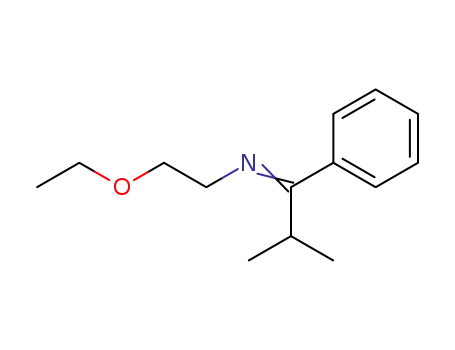 Molecular Structure of 139007-06-0 (N-(2-ethoxyethyl)-2-methyl-1-phenyl-propan-1-imine)