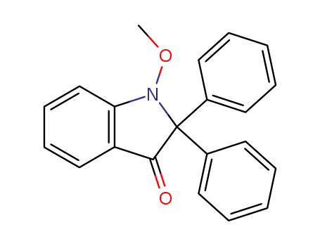 Molecular Structure of 85036-23-3 (3H-Indol-3-one, 1,2-dihydro-1-methoxy-2,2-diphenyl-)