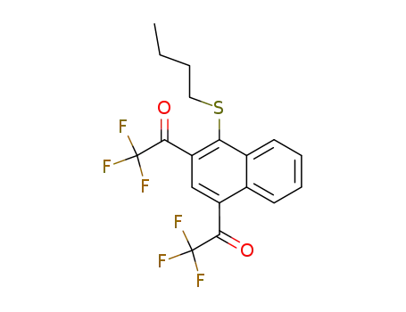 Butyl 1-<2,4-bis(trifluoroacetyl)naphthyl> sulfide