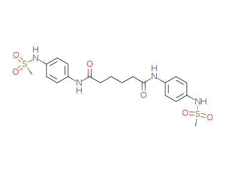 Molecular Structure of 106003-98-9 (Hexanediamide, N,N'-bis[4-[(methylsulfonyl)amino]phenyl]-)