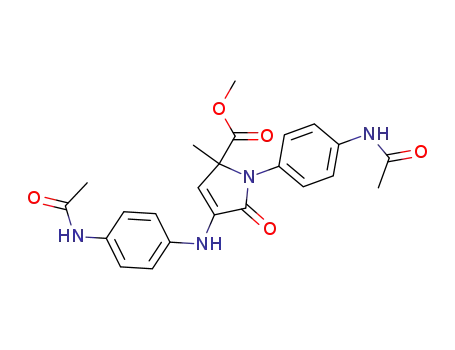 1H-Pyrrole-2-carboxylic acid,
1-[4-(acetylamino)phenyl]-4-[[4-(acetylamino)phenyl]amino]-2,5-dihydro-
2-methyl-5-oxo-, methyl ester