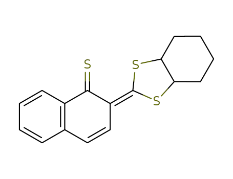 Molecular Structure of 62216-54-0 (1(2H)-Naphthalenethione, 2-(hexahydro-1,3-benzodithiol-2-ylidene)-)