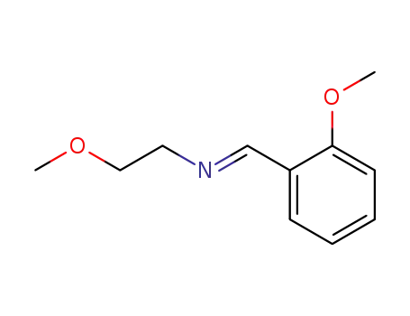 Molecular Structure of 93549-60-1 (Ethanamine, 2-methoxy-N-[(2-methoxyphenyl)methylene]-)