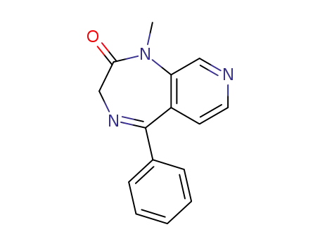 Molecular Structure of 112175-39-0 (2H-Pyrido[3,4-e]-1,4-diazepin-2-one, 1,3-dihydro-1-methyl-5-phenyl-)
